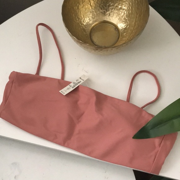 Madewell Second Wave Spaghetti-Strap Bandeau Bikini Top NWT - Picture 3 of 3